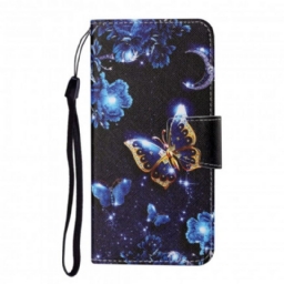 Kotelot Samsung Galaxy A22 4G Suojaketju Kuori Precious Thong Butterflies