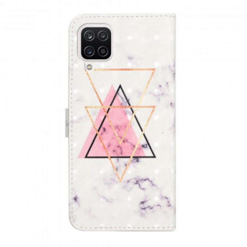 Nahkakotelo Samsung Galaxy A22 4G Glitter Triangle