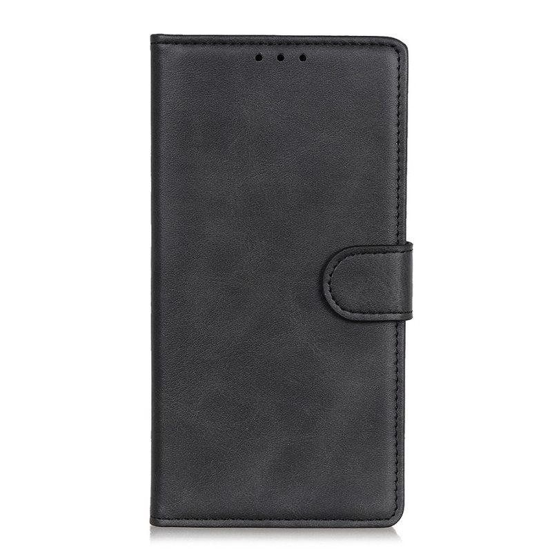 Flip Case OnePlus 10T 5G Matta Keinonahkaa