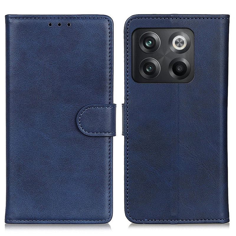 Flip Case OnePlus 10T 5G Matta Keinonahkaa