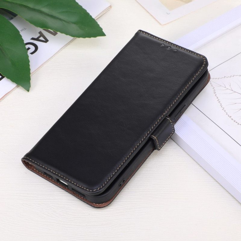 Kotelot OnePlus 10T 5G Genuine Leather Rfid-toiminto