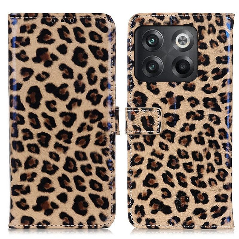 Nahkakotelo OnePlus 10T 5G Leopard Skin Effect