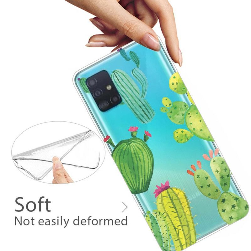 Case Samsung Galaxy A31 Cacti Watercolour