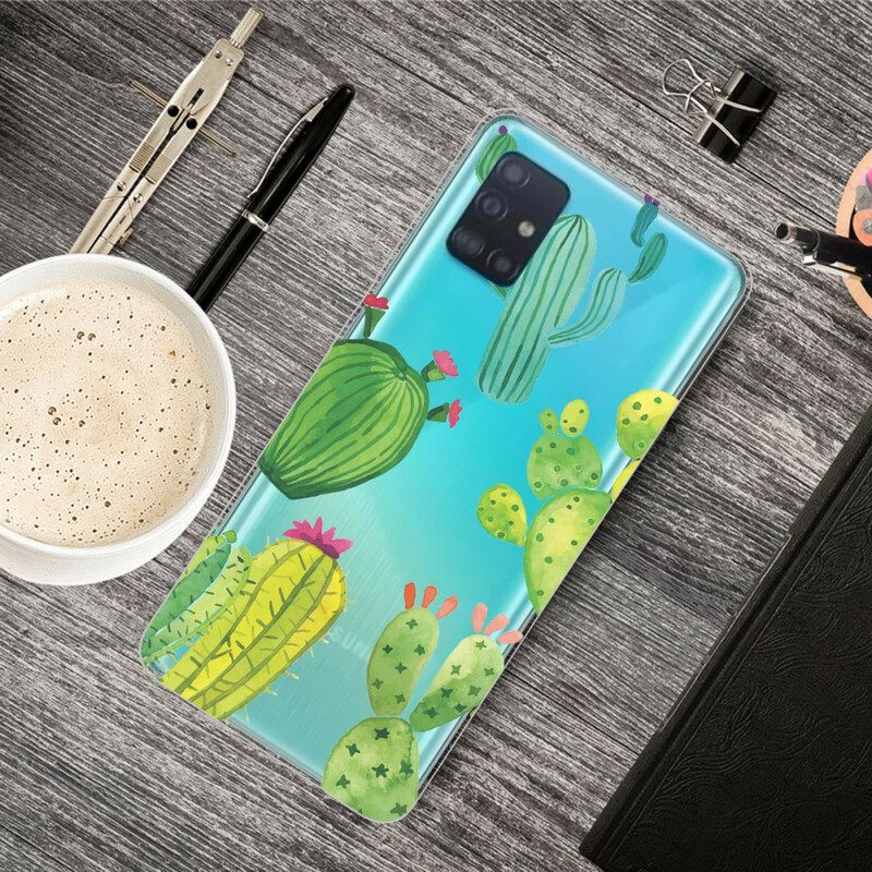 Case Samsung Galaxy A31 Cacti Watercolour