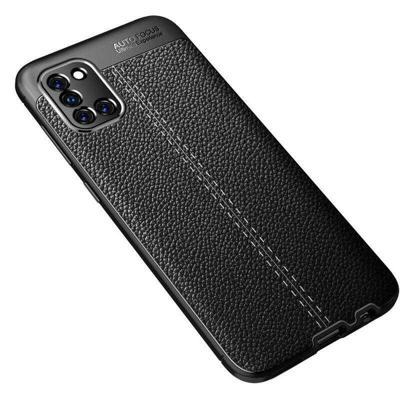 Case Samsung Galaxy A31 Double Line Litchi Leather Effect