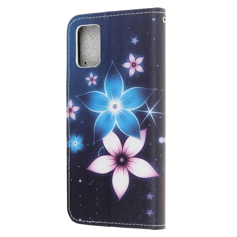 Kotelot Samsung Galaxy A31 Suojaketju Kuori Lunar Strap Flowers