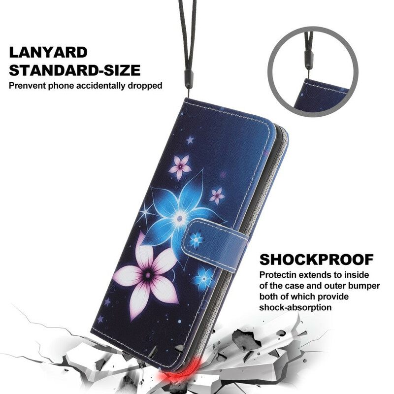 Kotelot Samsung Galaxy A31 Suojaketju Kuori Lunar Strap Flowers