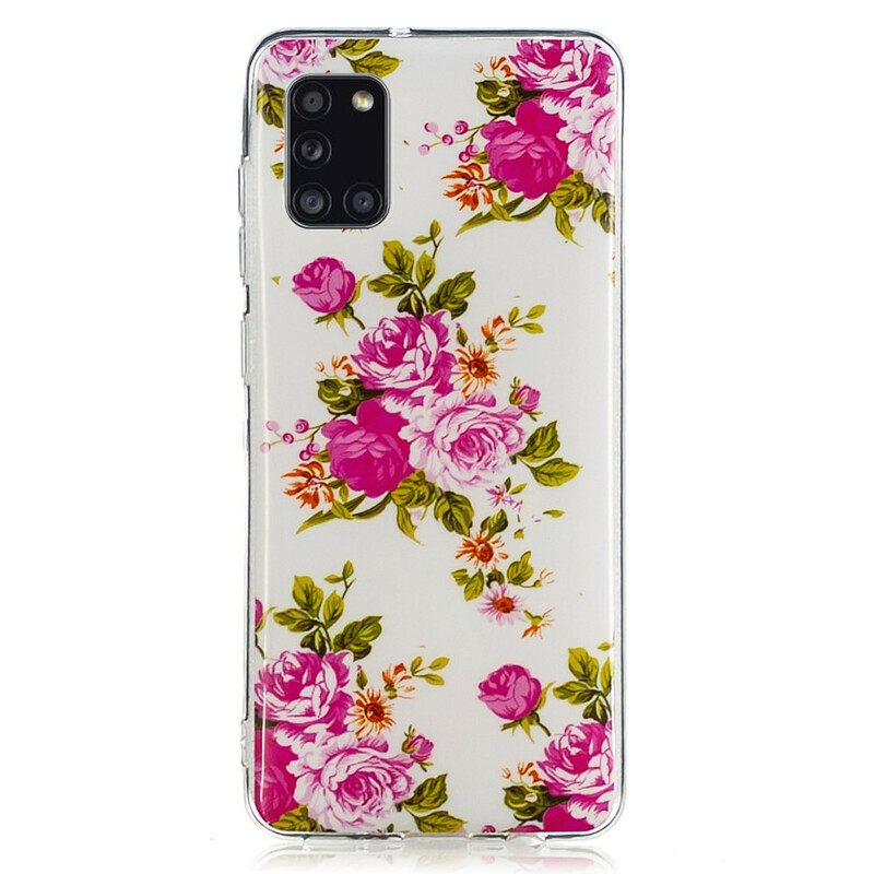 Kuori Samsung Galaxy A31 Fluorescent Liberty Flowers