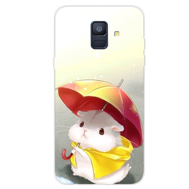 Case Samsung Galaxy A6 Mouse In The Rain