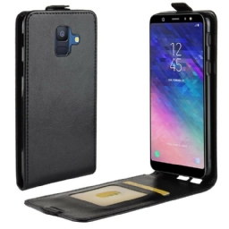 Flip Case Samsung Galaxy A6 Kotelot Flip Taitettava Nahkaefekti