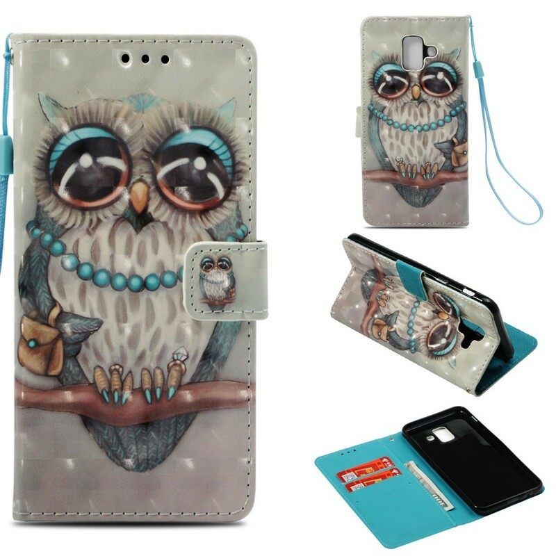 Kotelot Samsung Galaxy A6 Miss Owl 3d