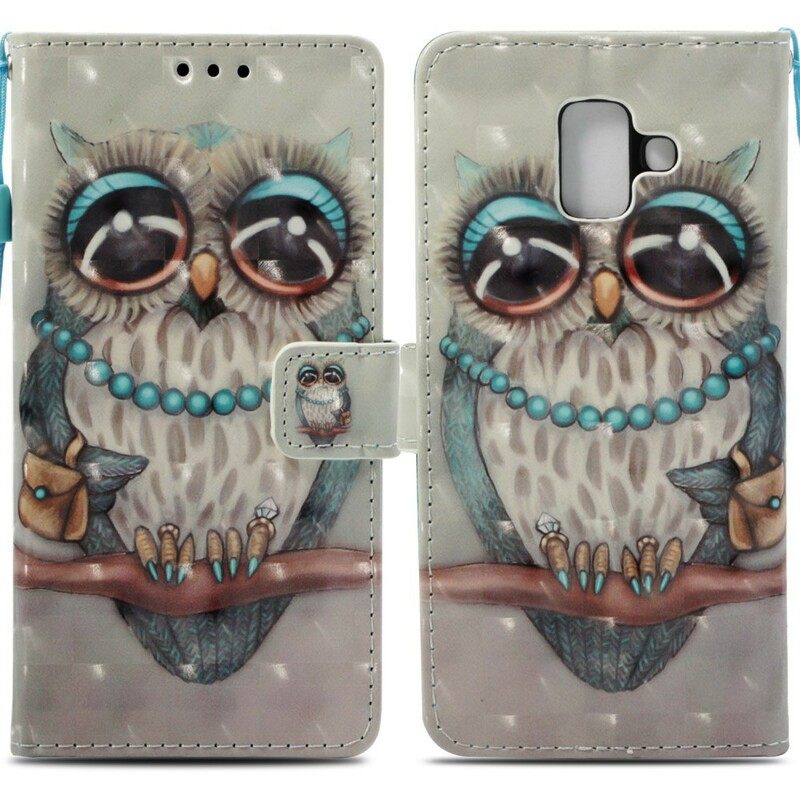 Kotelot Samsung Galaxy A6 Miss Owl 3d