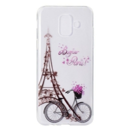 Kuori Samsung Galaxy A6 Transparent Hei Paris