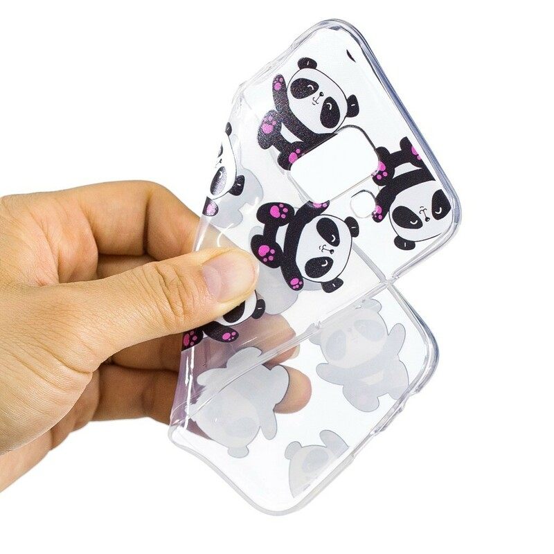 Kuori Samsung Galaxy A6 Transparent Pandas Pidä Hauskaa