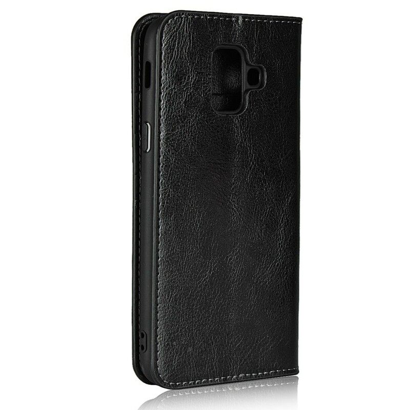 Puhelinkuoret Samsung Galaxy A6 Kotelot Flip Plus Antique Faux Leather