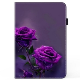 Kotelot iPad Pro 13 (2024) Purppurat Ruusut Suojakuori