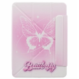 Nahkakotelo iPad Pro 13 (2024) Origami Pink Butterfly