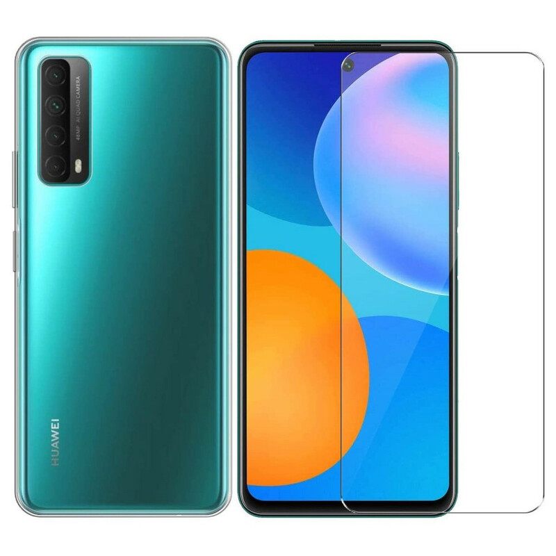 Case Huawei P Smart 2021 Combo Ja Karkaistu Lasinäyttö