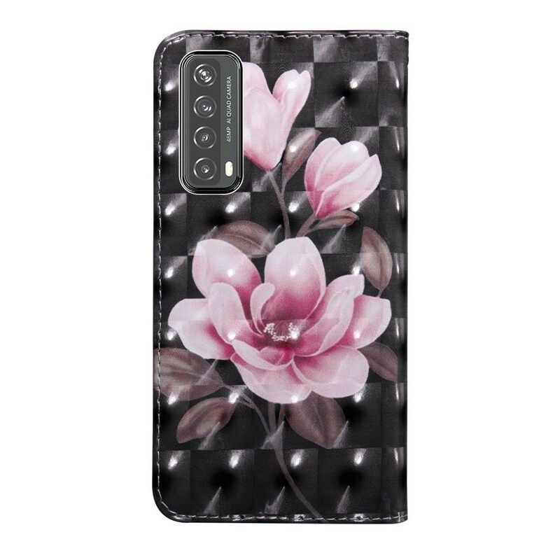 Flip Case Huawei P Smart 2021 Light Spot Flowers Blossom