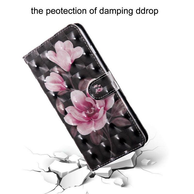 Flip Case Huawei P Smart 2021 Light Spot Flowers Blossom