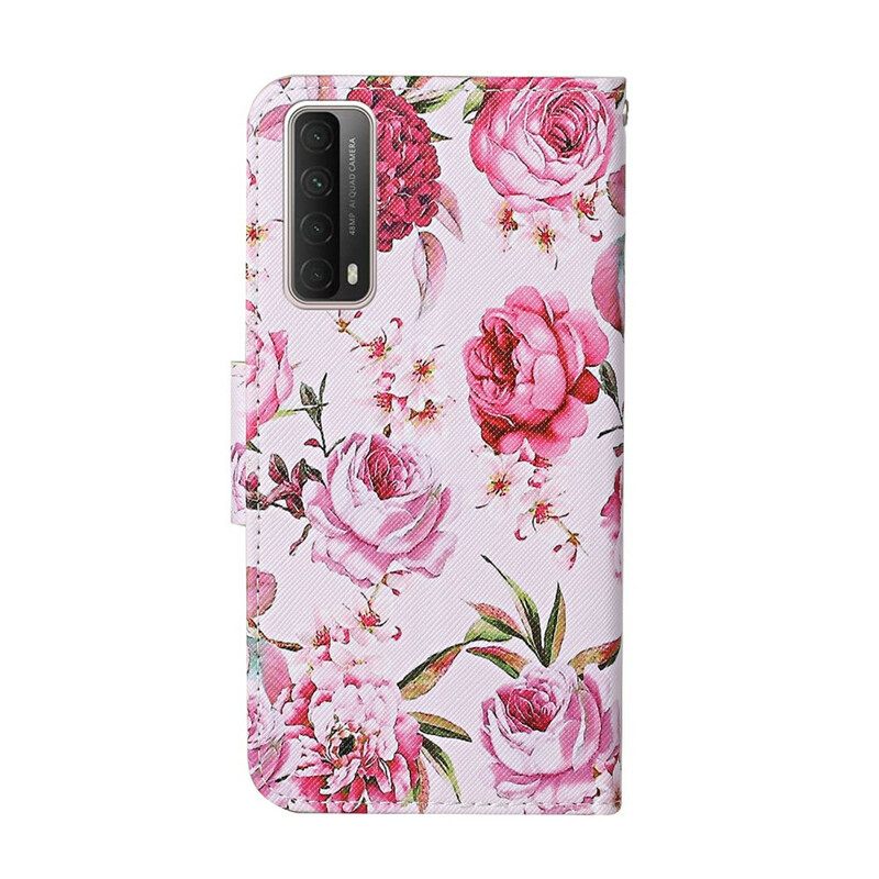 Flip Case Huawei P Smart 2021 Masterful Flowers Hihnalla