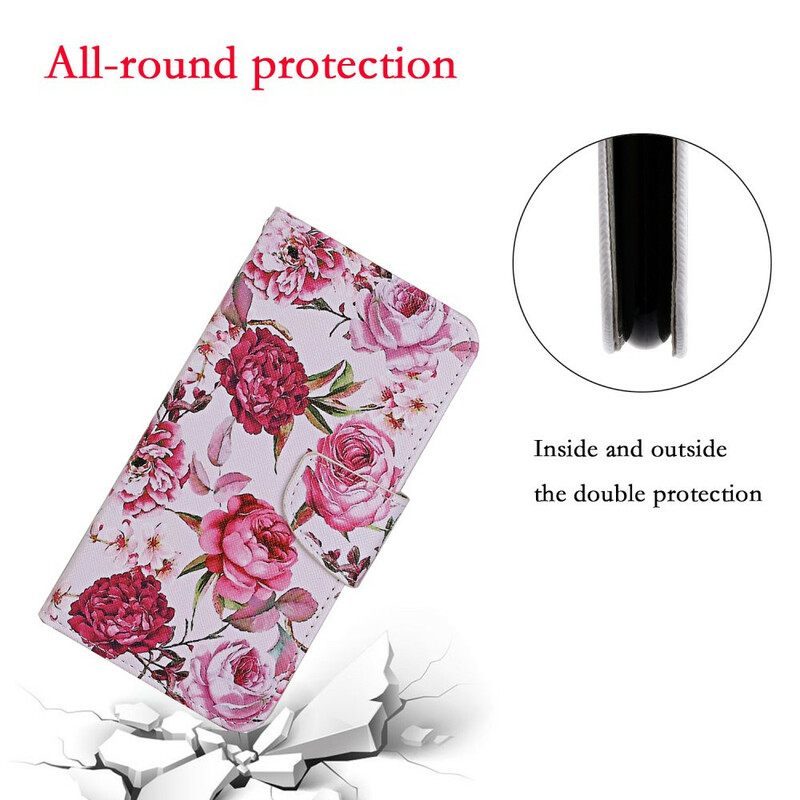 Flip Case Huawei P Smart 2021 Masterful Flowers Hihnalla