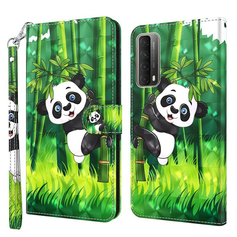 Flip Case Huawei P Smart 2021 Panda Ja Bamboo