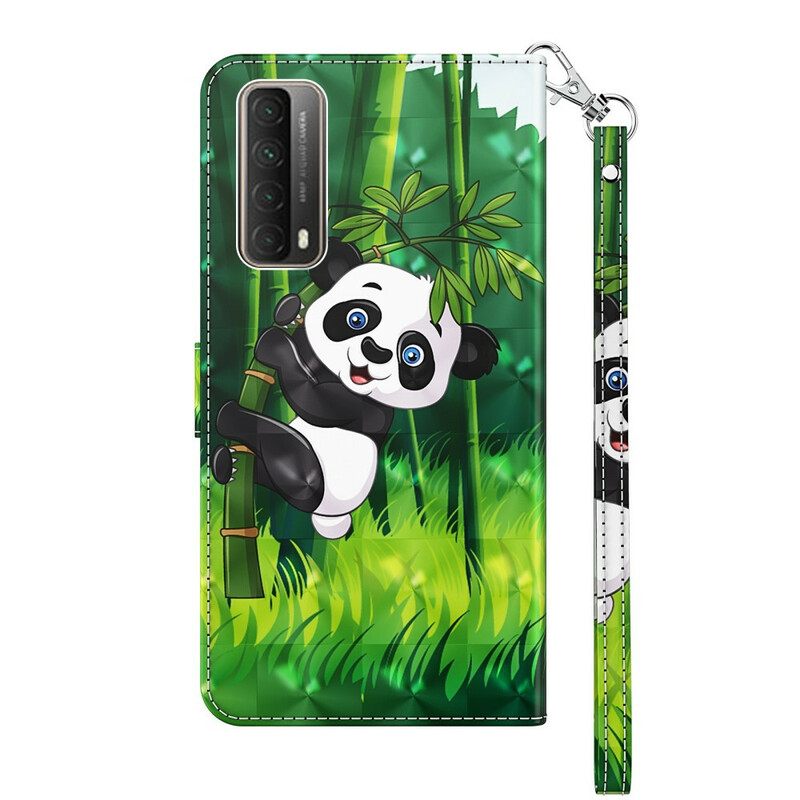 Flip Case Huawei P Smart 2021 Panda Ja Bamboo