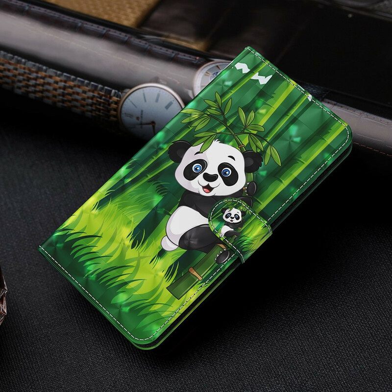 Flip Case Huawei P Smart 2021 Panda Ja Bamboo