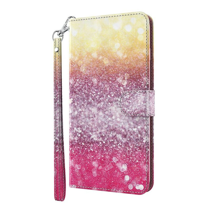 Kotelot Huawei P Smart 2021 Magenta Glitter Gradient