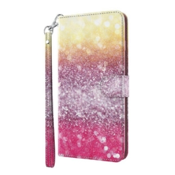 Kotelot Huawei P Smart 2021 Magenta Glitter Gradient