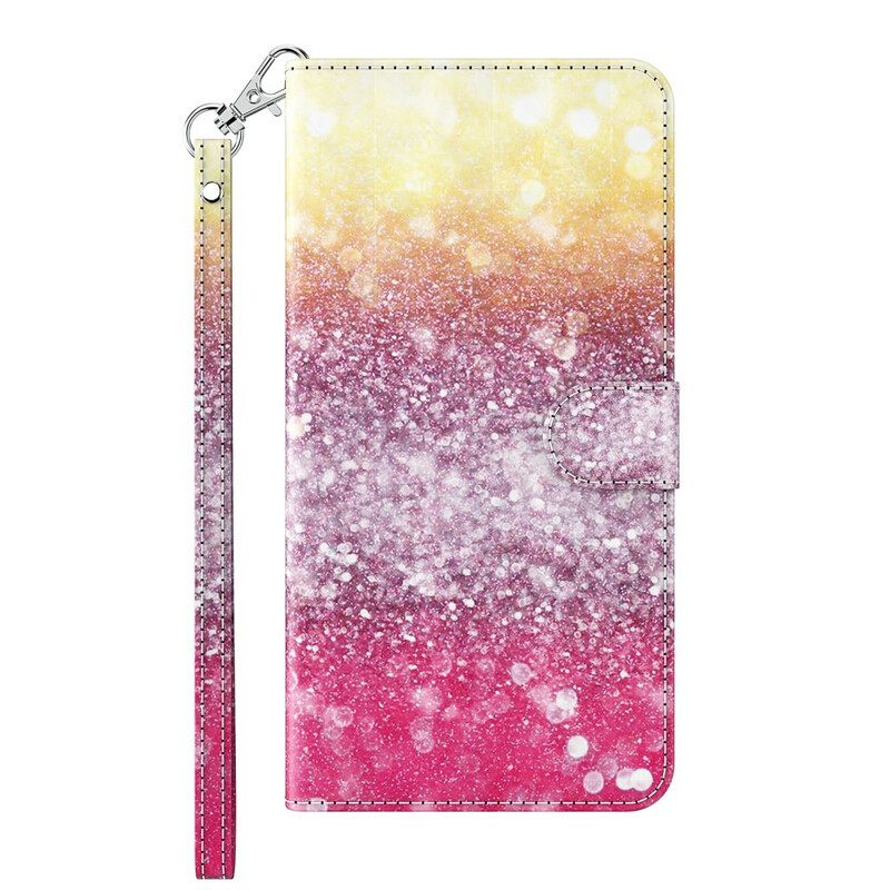 Kotelot Huawei P Smart 2021 Magenta Glitter Gradient