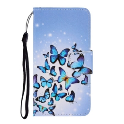 Kotelot Huawei P Smart 2021 Suojaketju Kuori Flight Of Butterflies In Lanyard