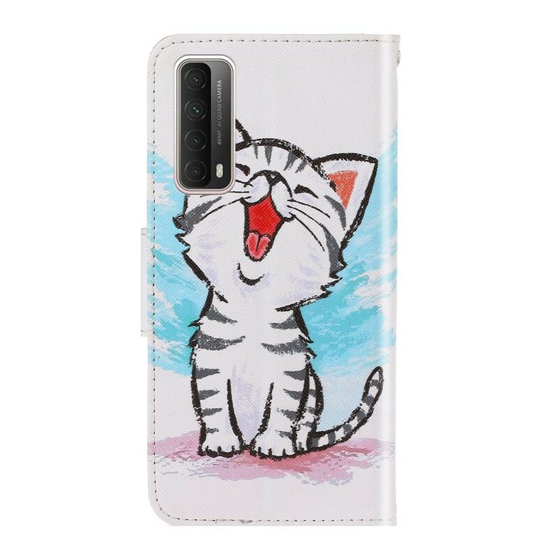 Kotelot Huawei P Smart 2021 Suojaketju Kuori Kitten Color Strappy