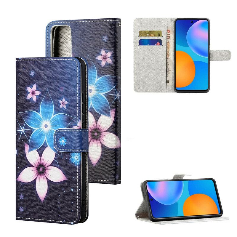 Kotelot Huawei P Smart 2021 Suojaketju Kuori Lunar Strap Flowers