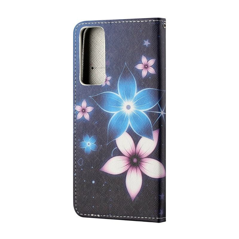 Kotelot Huawei P Smart 2021 Suojaketju Kuori Lunar Strap Flowers