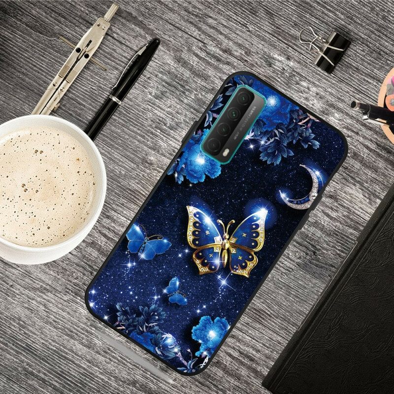 Kuori Huawei P Smart 2021 Golden Butterfly