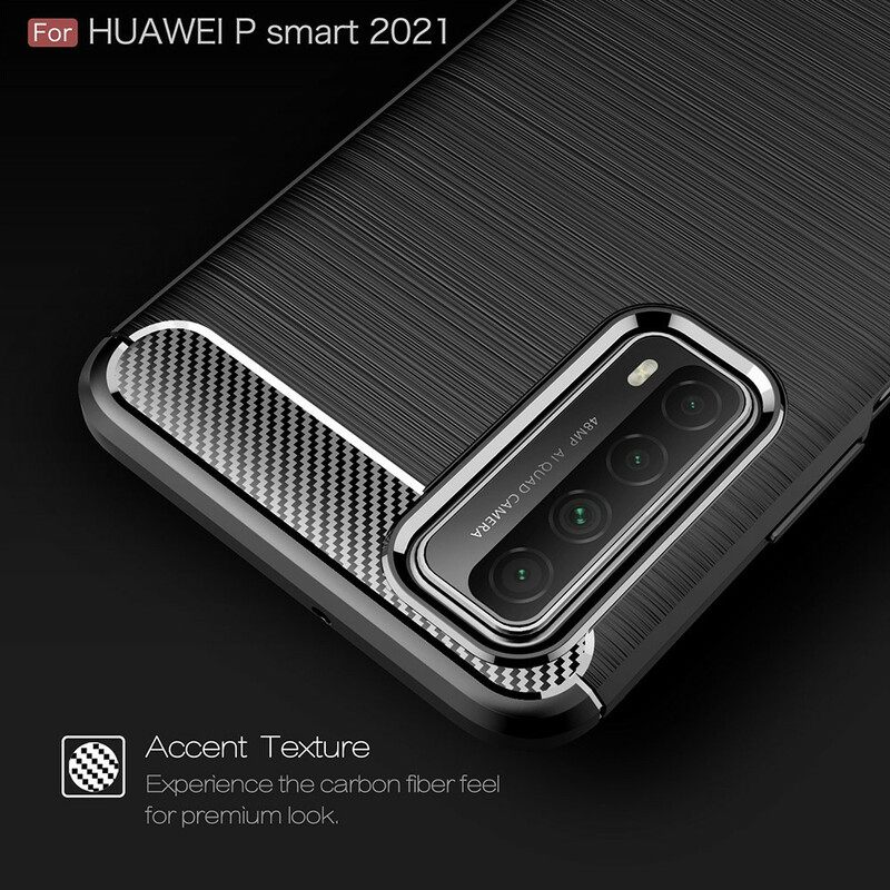 Kuori Huawei P Smart 2021 Harjattu Hiilikuitu