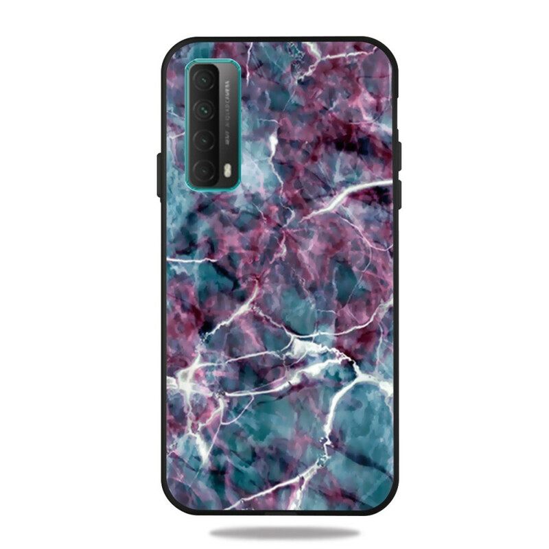 Kuori Huawei P Smart 2021 Purple Marble