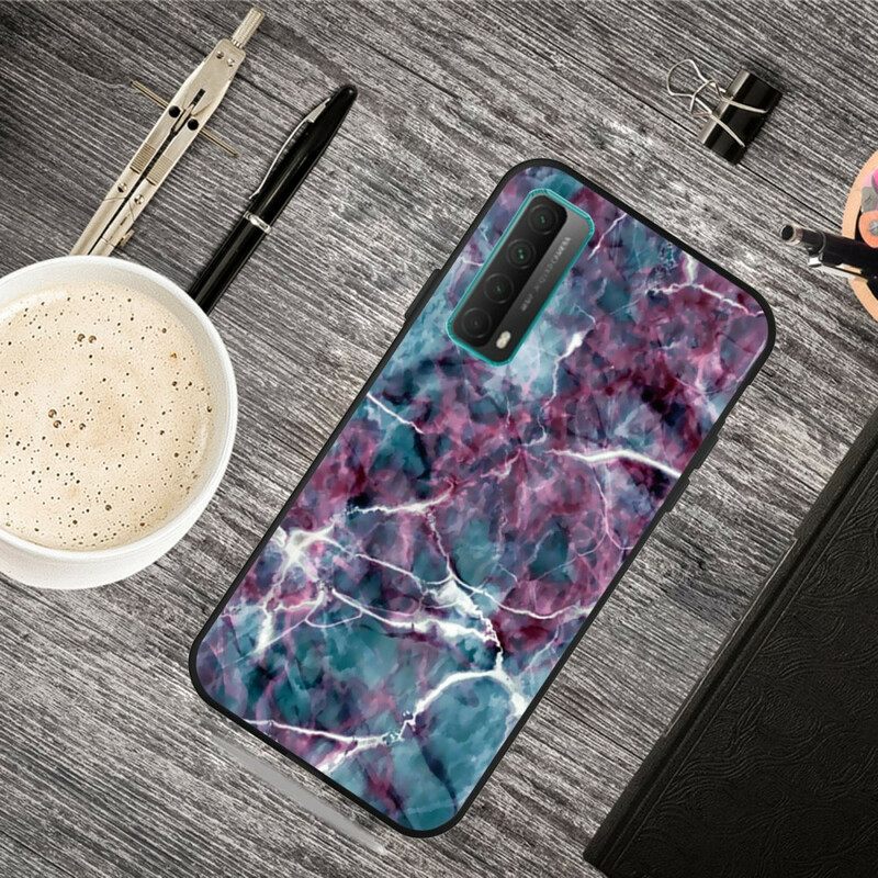 Kuori Huawei P Smart 2021 Purple Marble