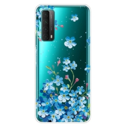 Kuori Huawei P Smart 2021 Sinikukkakimppu