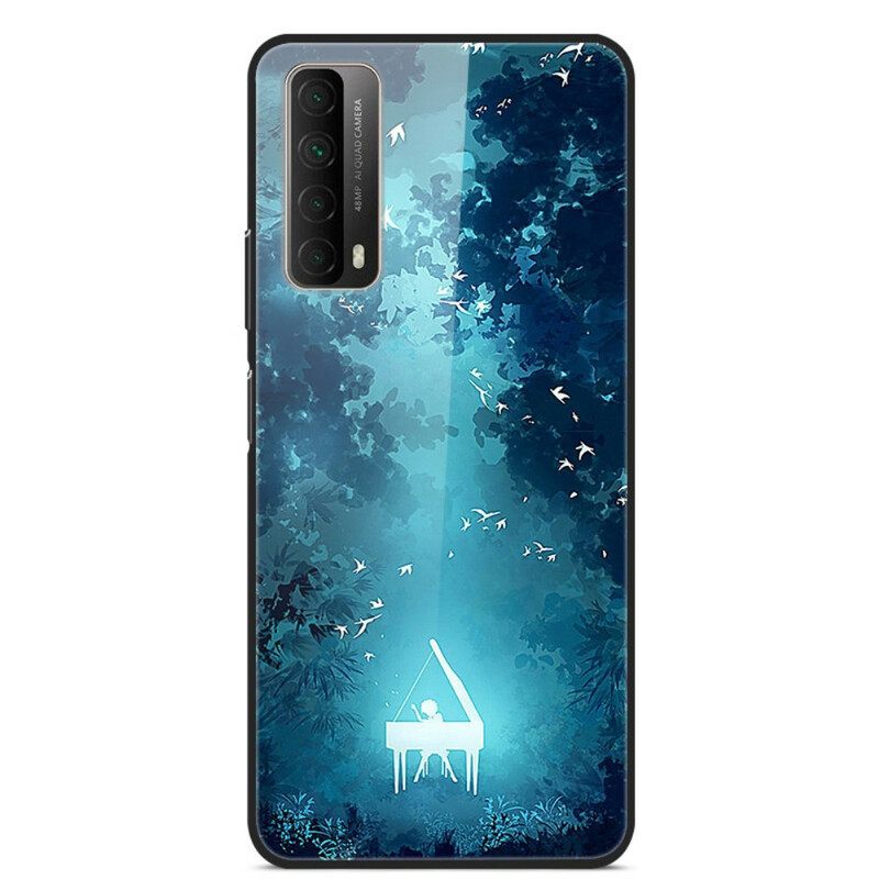 Kuori Huawei P Smart 2021 Tempered Glass Piano In The Night