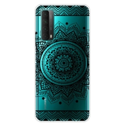 Kuori Huawei P Smart 2021 Transparent Flowers Mandala