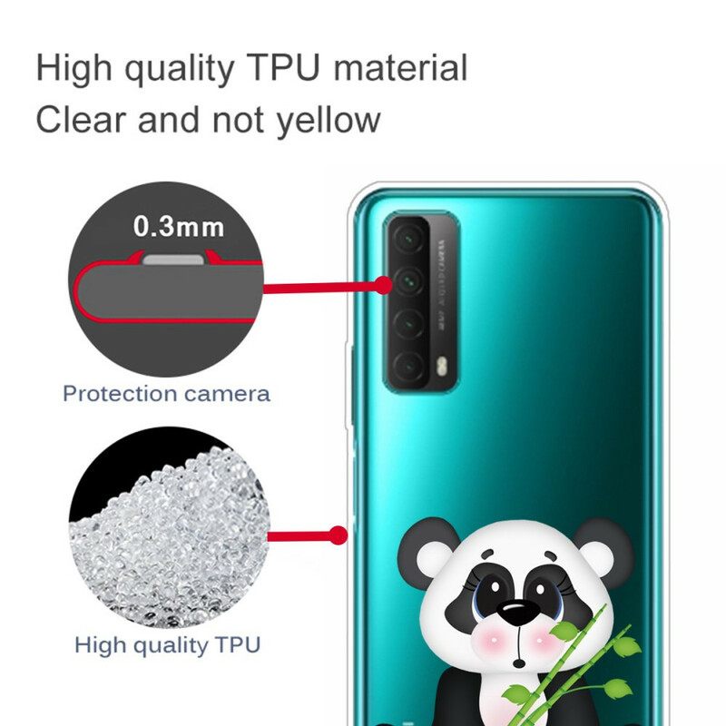 Kuori Huawei P Smart 2021 Transparent Sad Panda