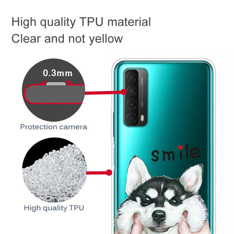 Kuori Huawei P Smart 2021 Wolf Head And Smile