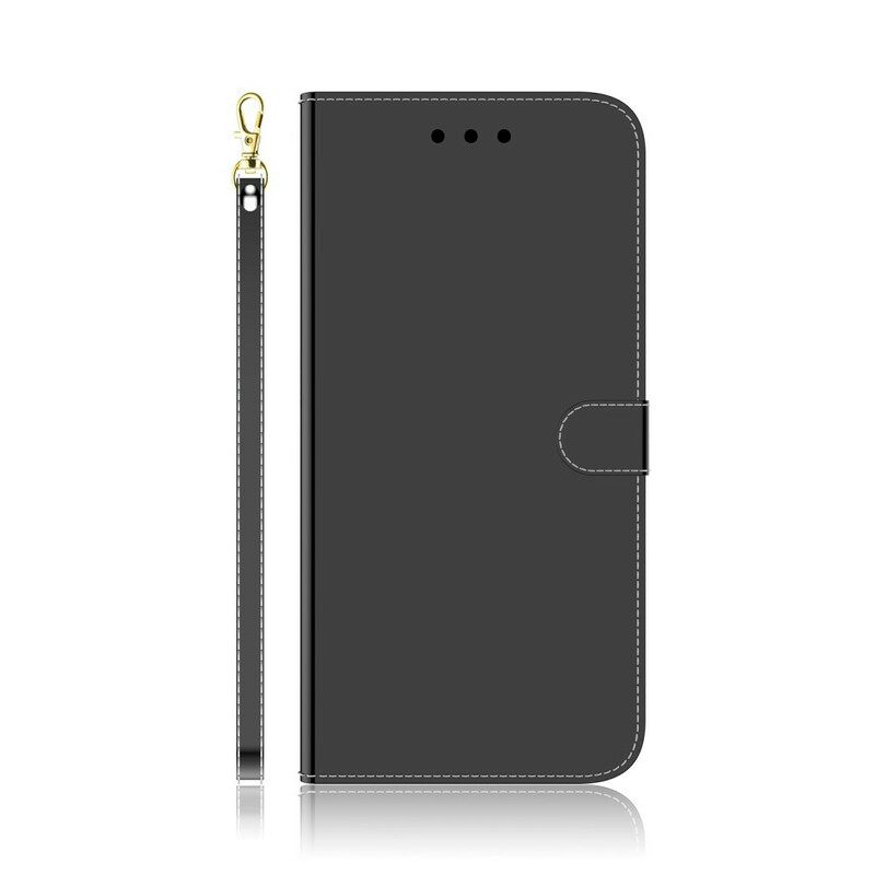 Flip Case Huawei Y6p Keinonahkainen Peilin Kansi