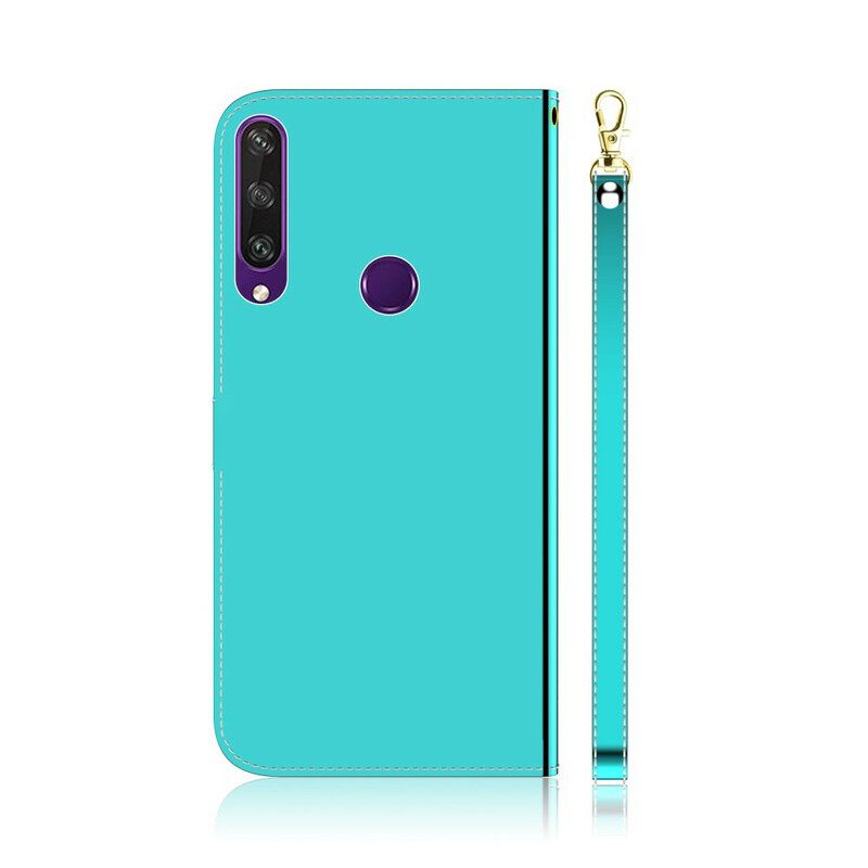 Flip Case Huawei Y6p Keinonahkainen Peilin Kansi