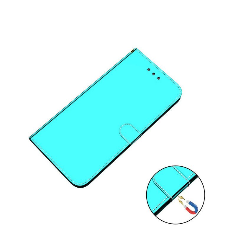 Flip Case Huawei Y6p Keinonahkainen Peilin Kansi