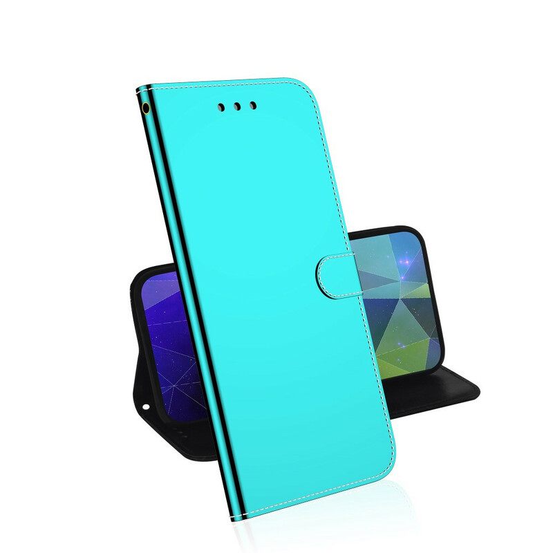 Flip Case Huawei Y6p Keinonahkainen Peilin Kansi