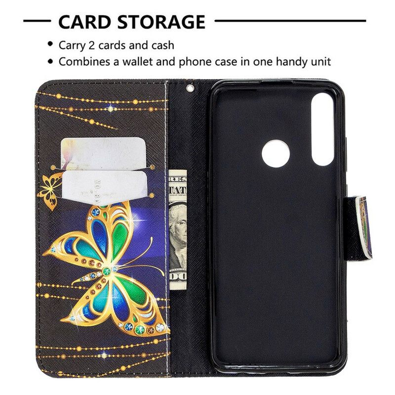 Flip Case Huawei Y6p Magic Butterfly